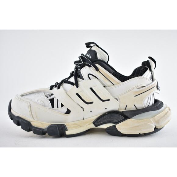 Balenciaga Track Sneaker Black White Distress Worn Out Platform Flat Trainer 40 - Picture 5 of 8